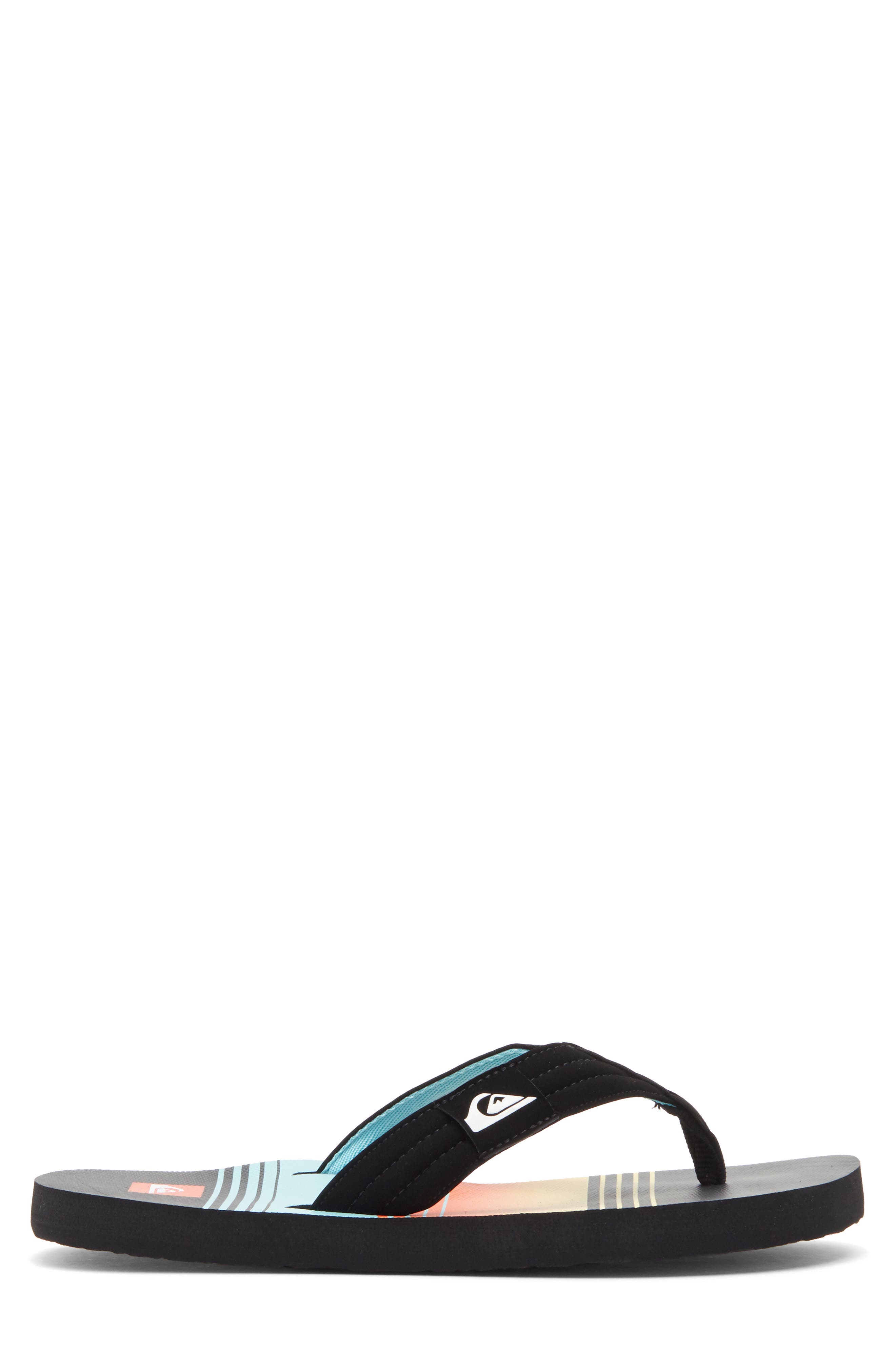 Dune Flip Flop, Alternate, color, ORANGE/ LIGHT BLUE