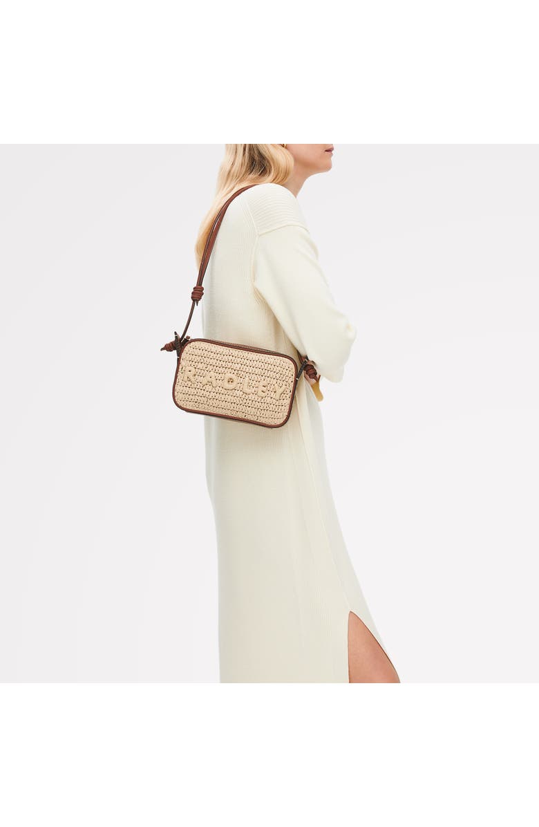 Radley The Camden - Raffia Small Ziptop Shoulder Bag, Alternate, color, Natural