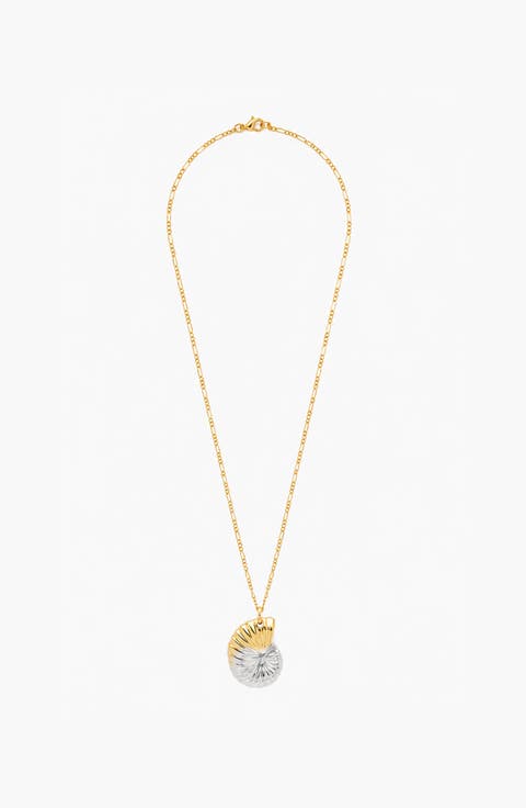 Coral Maxi Necklace In Two Tone