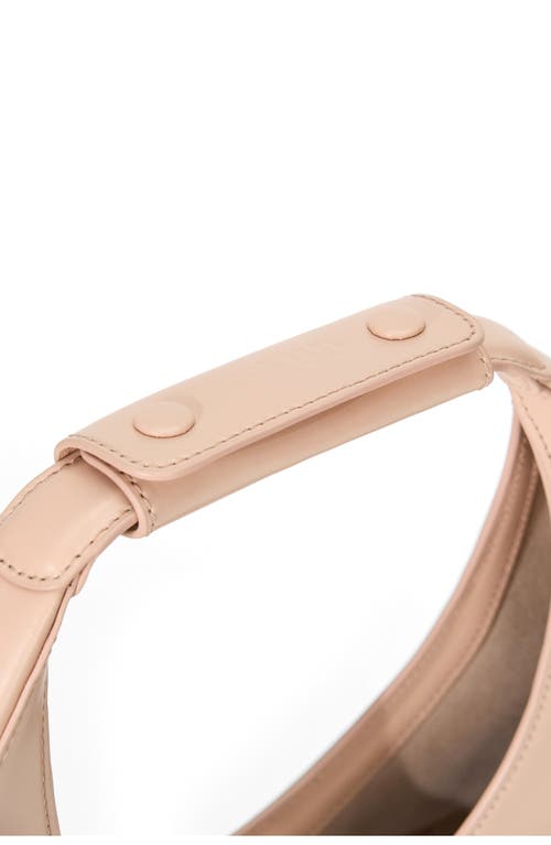 Staud Moon Leather Top Handle Tote In Pink