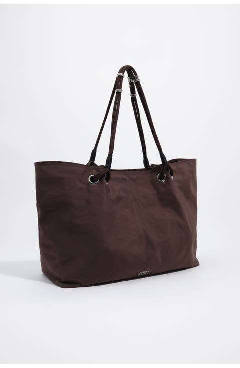 Nylon Maxi Shopper Bag