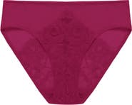 Natori Peony Lace & Mesh Hipster Panties