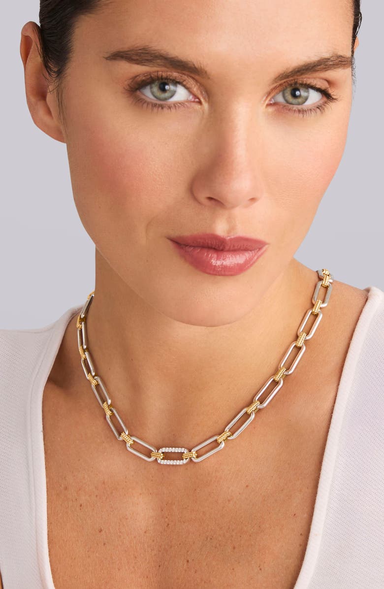 LAGOS Signature Caviar Links Chain Necklace, Alternate, color, Two-Tone