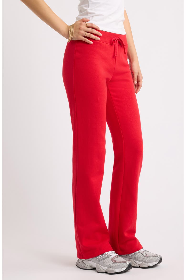 Slim Bootcut Pants, Alternate, color, RED PEPPER