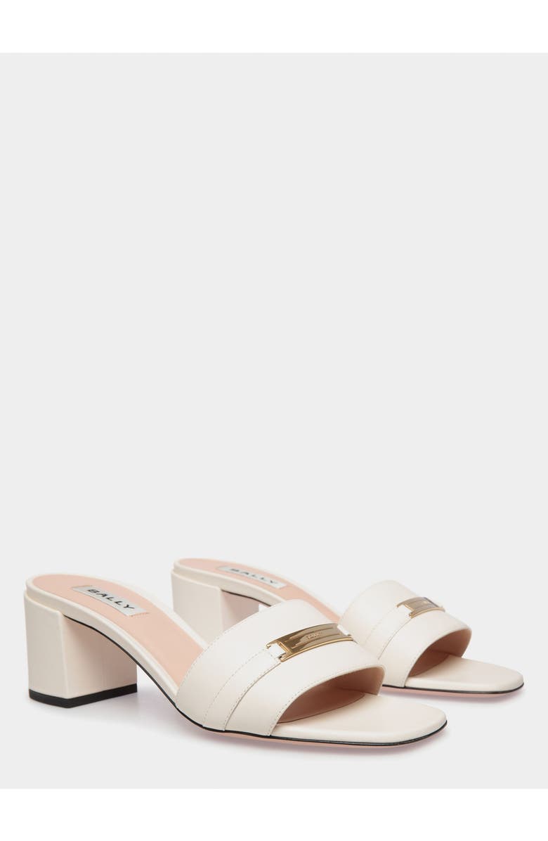 Bally Deco Sandal in Leather, Alternate, color, White
