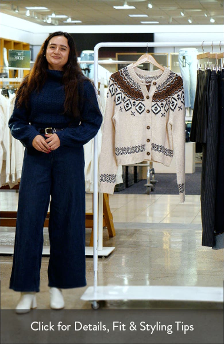 Ava Fair Isle Cardigan, sales video thumbnail