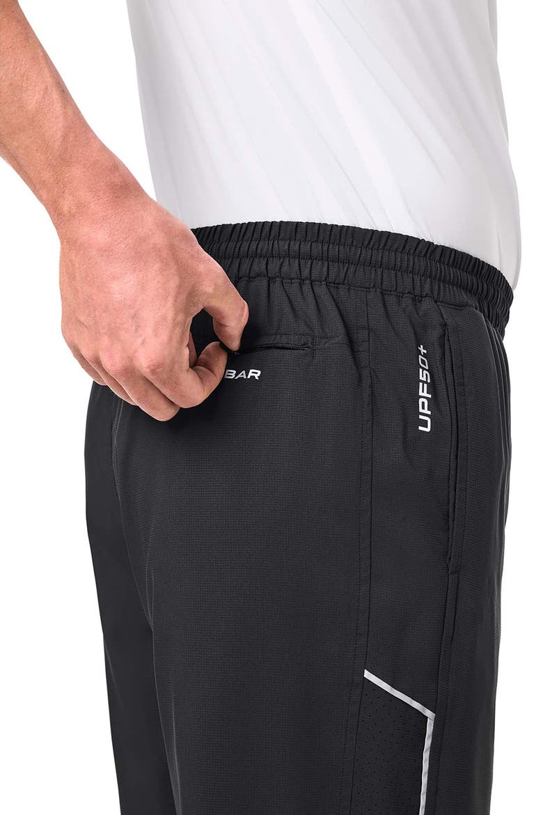 Men's Outpace Tennis Shorts, UPF 50+ Sun Protection, Alternate, color, Black