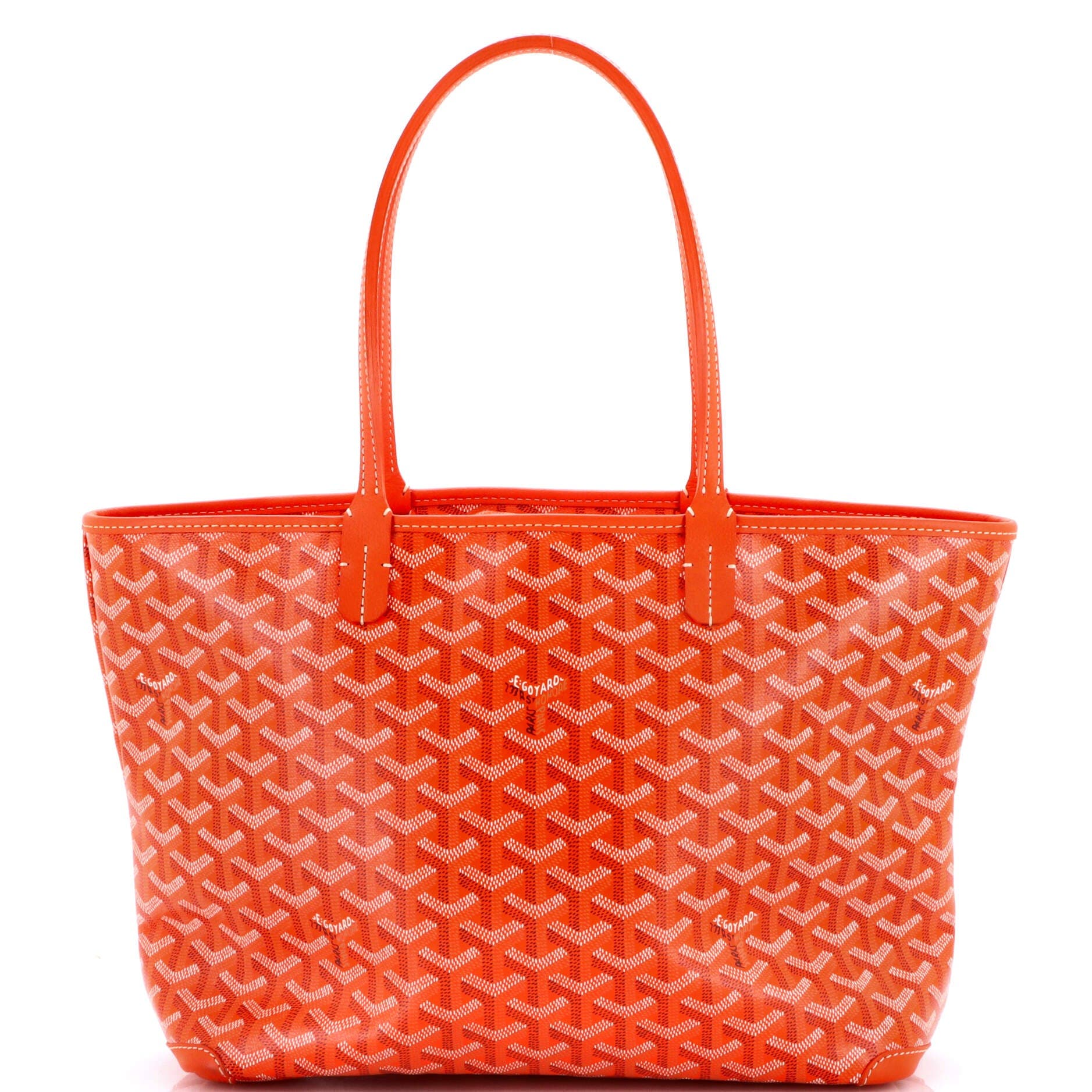 Pre-Owned Goyard Artois Tote Coated Canvas PM, Main, color, Orange