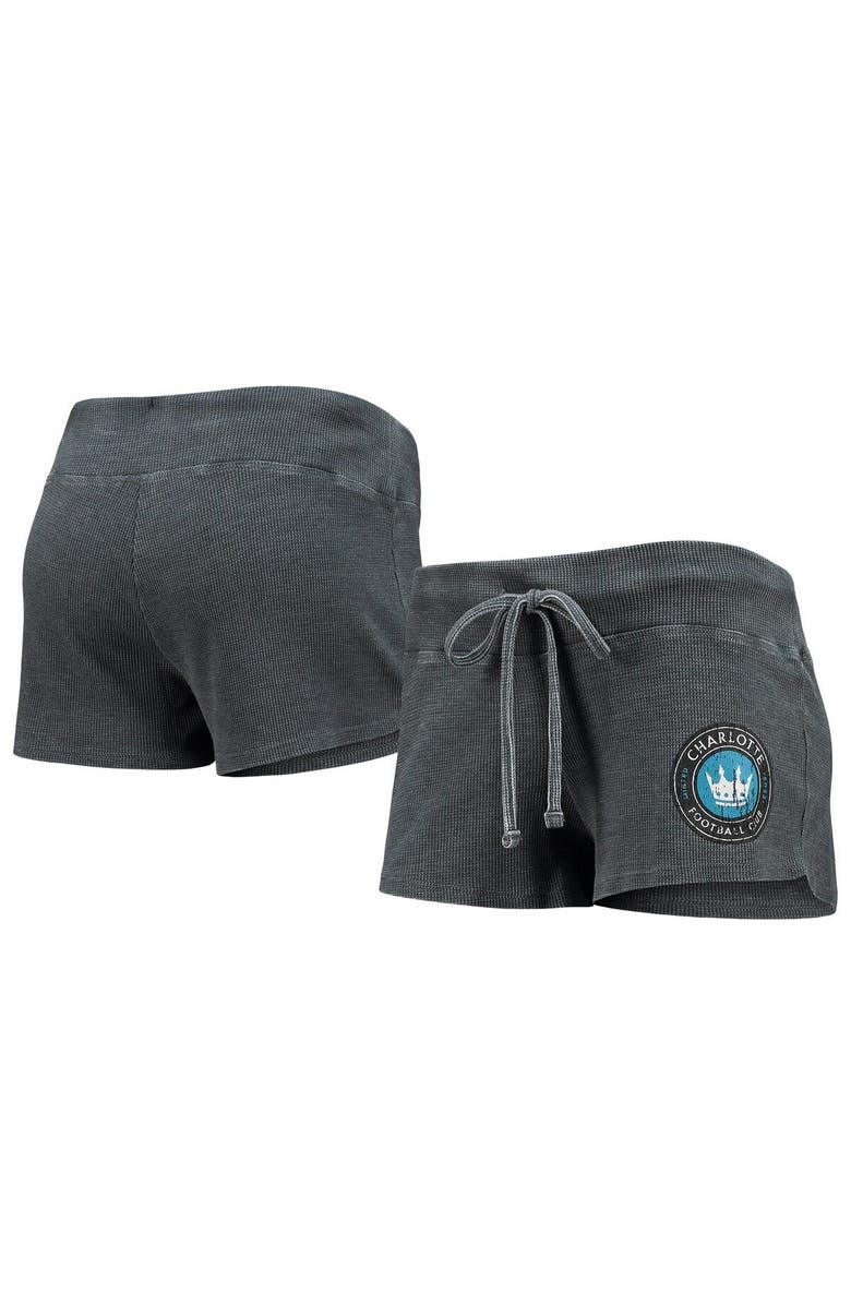 CONCEPTS SPORT Women's Concepts Sport Charcoal Charlotte FC Resurgence Shorts, Main, color, 