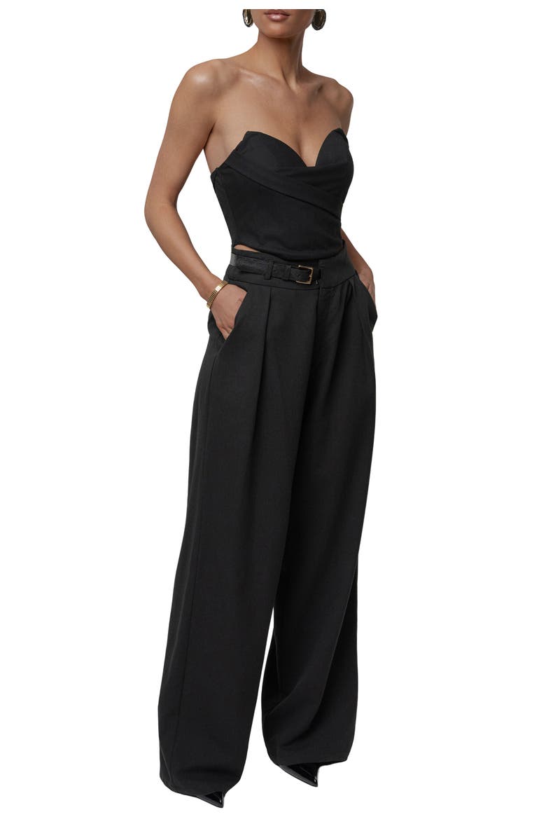 JLUXLABEL Everywhere Belted Trousers, Alternate, color, Black