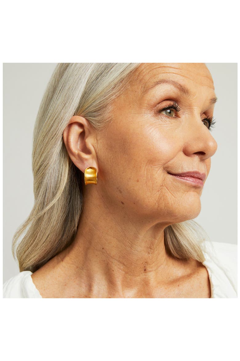 Sol Huggie Hoop Earrings, Alternate, color, GOLD