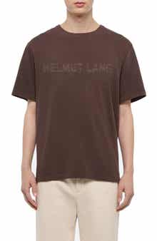 Helmut Lang Corduroy Logo Cotton T-Shirt