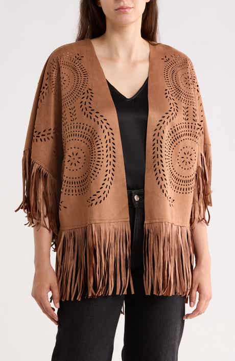 Forgotten Grace Fringe Faux Suede Jacket