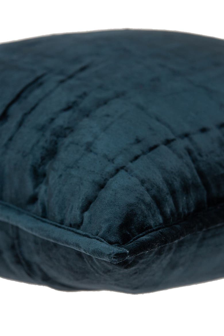 Cerro Transitional Solid Quilted Pillow - 20" x 20" - Dark Blue, Alternate, color, DARK BLUE