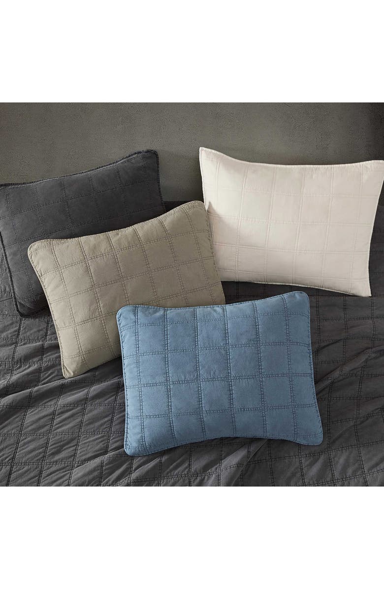 Kenneth Cole Reaction Stonewashed Solid Quilt & Sham Set, Alternate, color, Light Beige