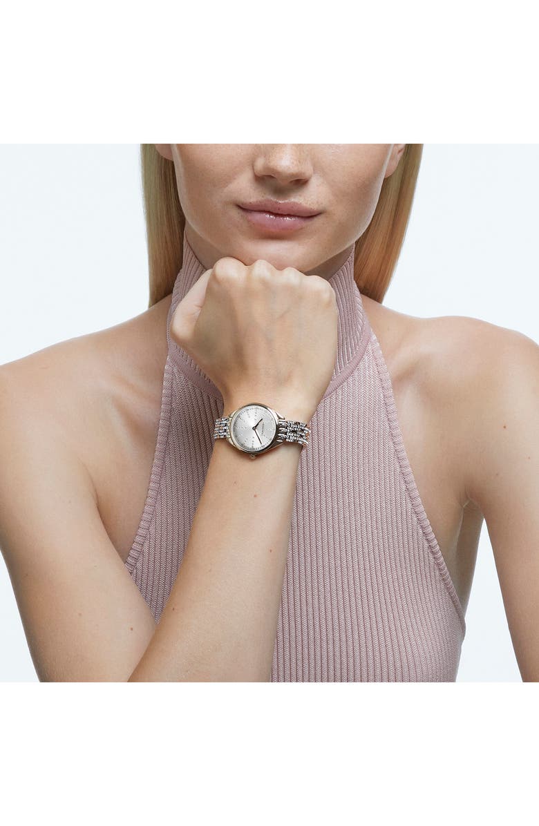 Swarovski Attract Pavé Bracelet Watch, Alternate, color,