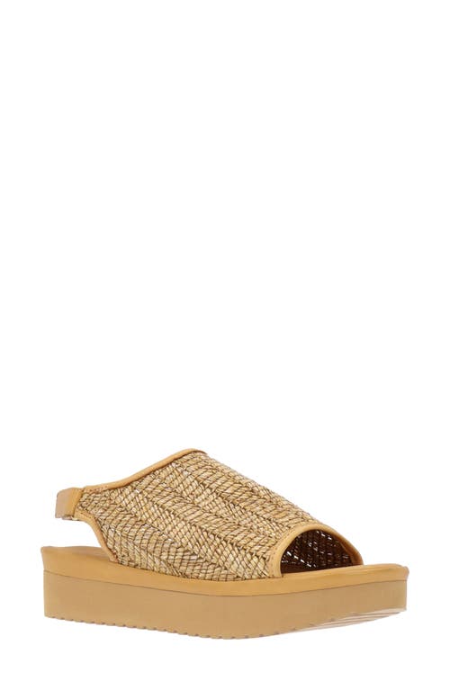 L'amour Des Pieds Ashwin Platform Slingback Sandal In Natural