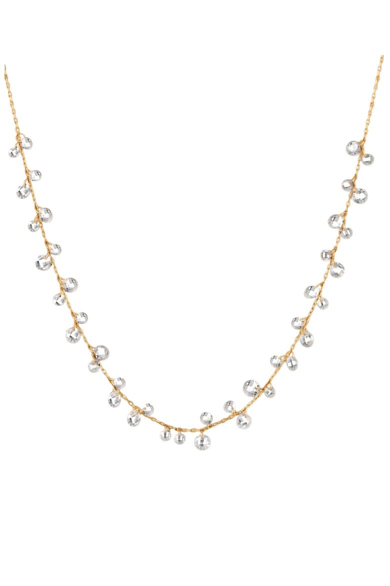 Dew Drop Floating Necklace, Main, color, Gold Vermeil