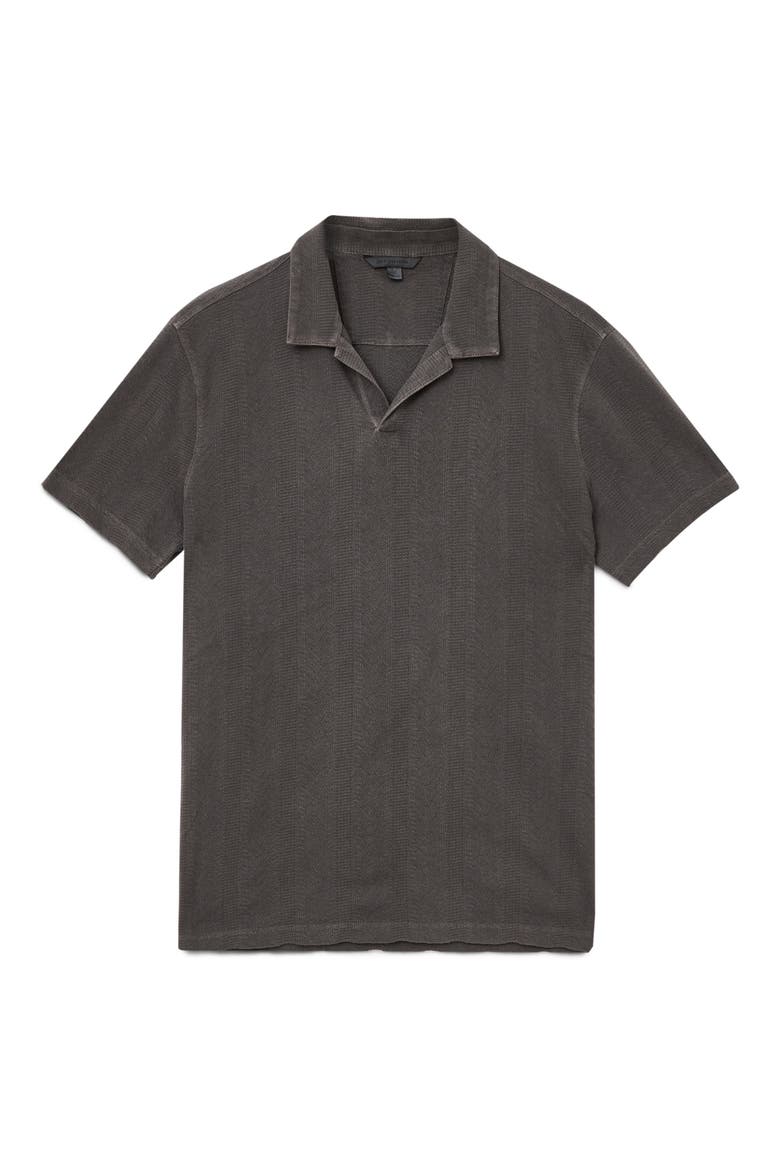 Zion Jacquard Cotton Polo, Alternate, color, FLAT GREY