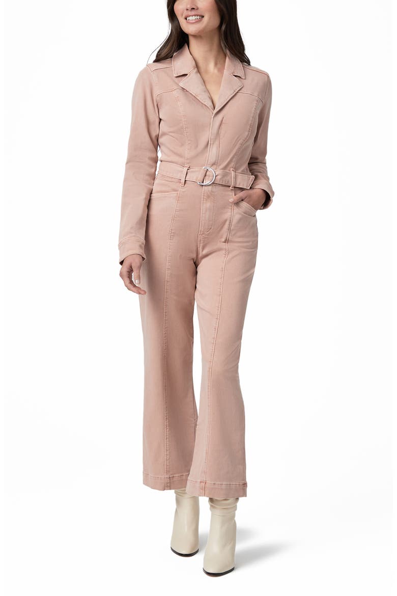 Anessa Long Sleeve Crop Wide Leg Jumpsuit, Alternate, color, VINTAGE BALLET PINK