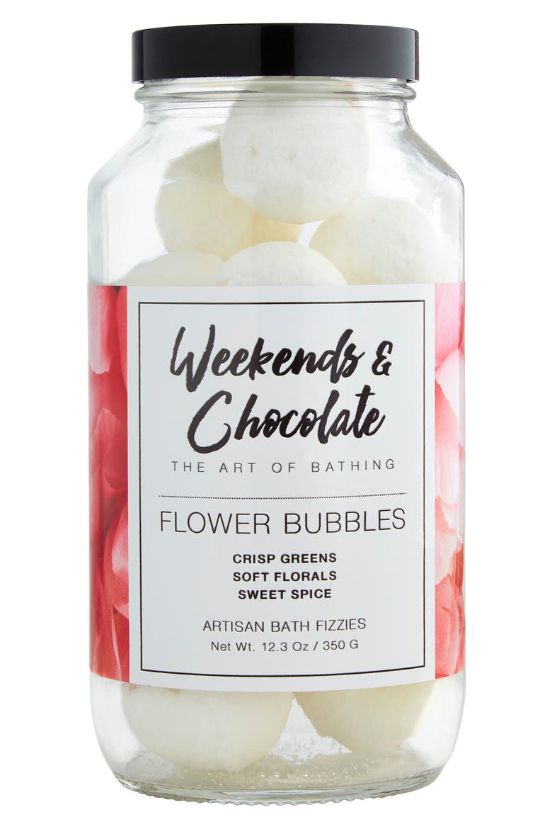 Flower Bubbles Bath Fizzies, Main, color, NO COLOR