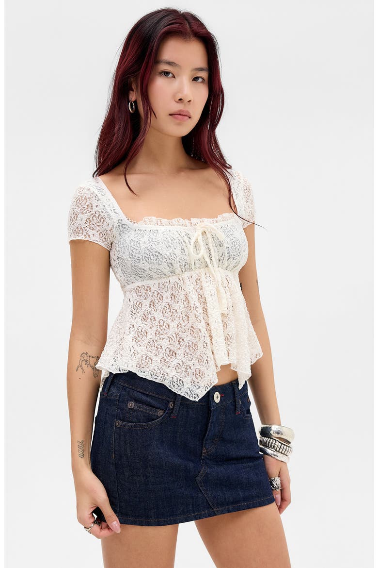 Ultra Denim Miniskirt, Alternate, color, RINSE