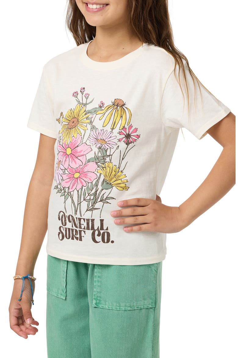 Kids' Bouquet Angie Cotton Graphic T-Shirt, Alternate, color, TOFU