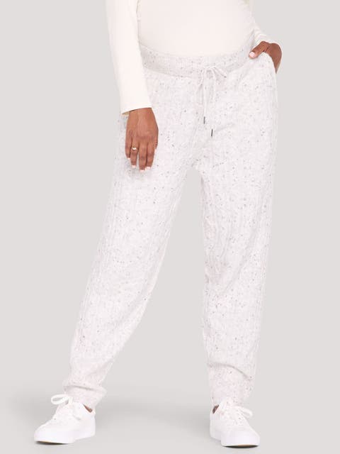 Relaxed Cable Knit Sweater Jogger