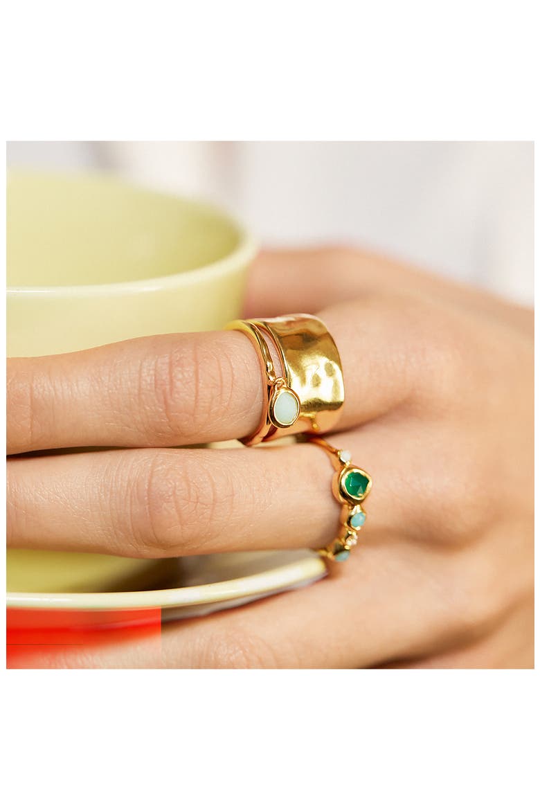 MV Siren™ Bezel Multistone Ring, Alternate, color, 18CT GOLD VERMEIL/SS