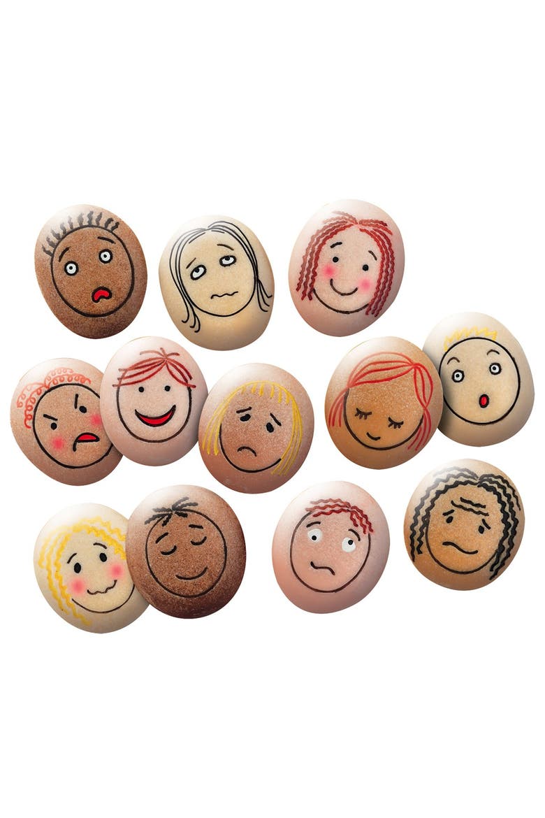 Emotions Dough Rollers & Tactile Emotion Stones, Alternate, color, Brown