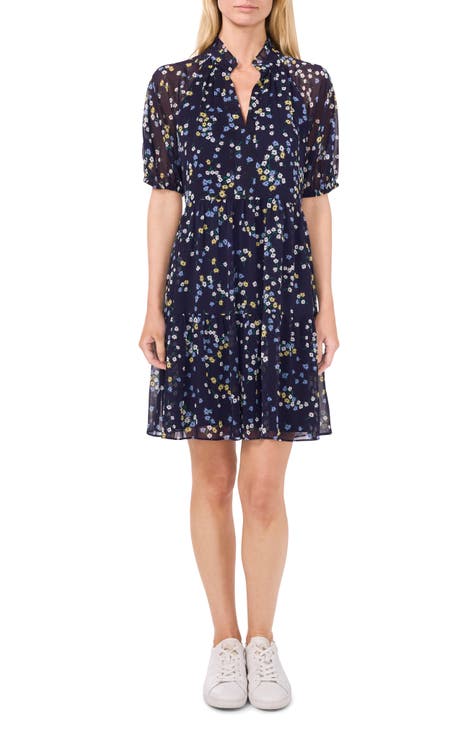 NWT Nordstrom CeCe Pleated purchases Floral Dress