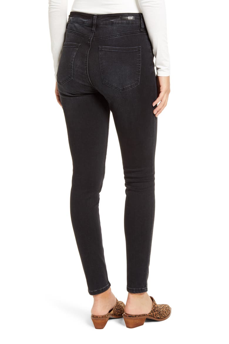 Donna High Waist Button Fly Jeans, Alternate, color, CONTINUALLY