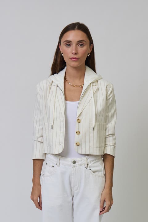 Serena Cropped Sleeve Dickey Jacket