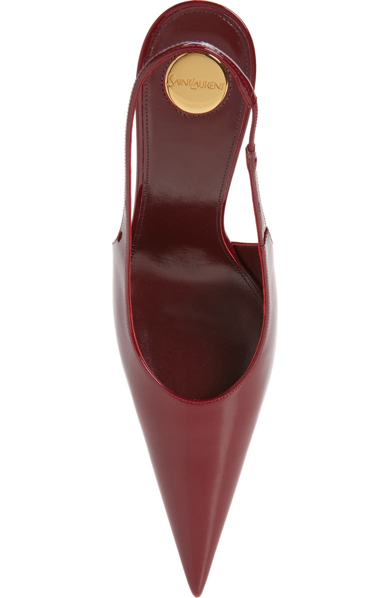 Saint Laurent Guermantes Slingback Pump, Alternate, color, Lust Red