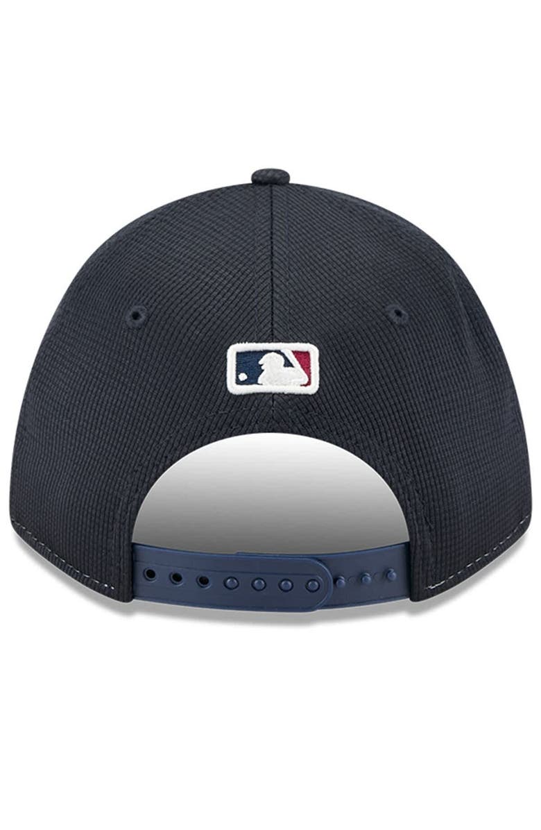 New Era Men's New Era Navy/White Cleveland Guardians City Connect Batting Practice 9FORTY M-Crown Adjustable Hat, Alternate, color, 