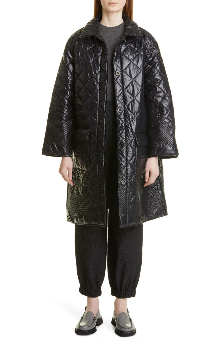 Cecilie Bahnsen Fulton Camellia Quilted Jacket, Alternate, color, 
