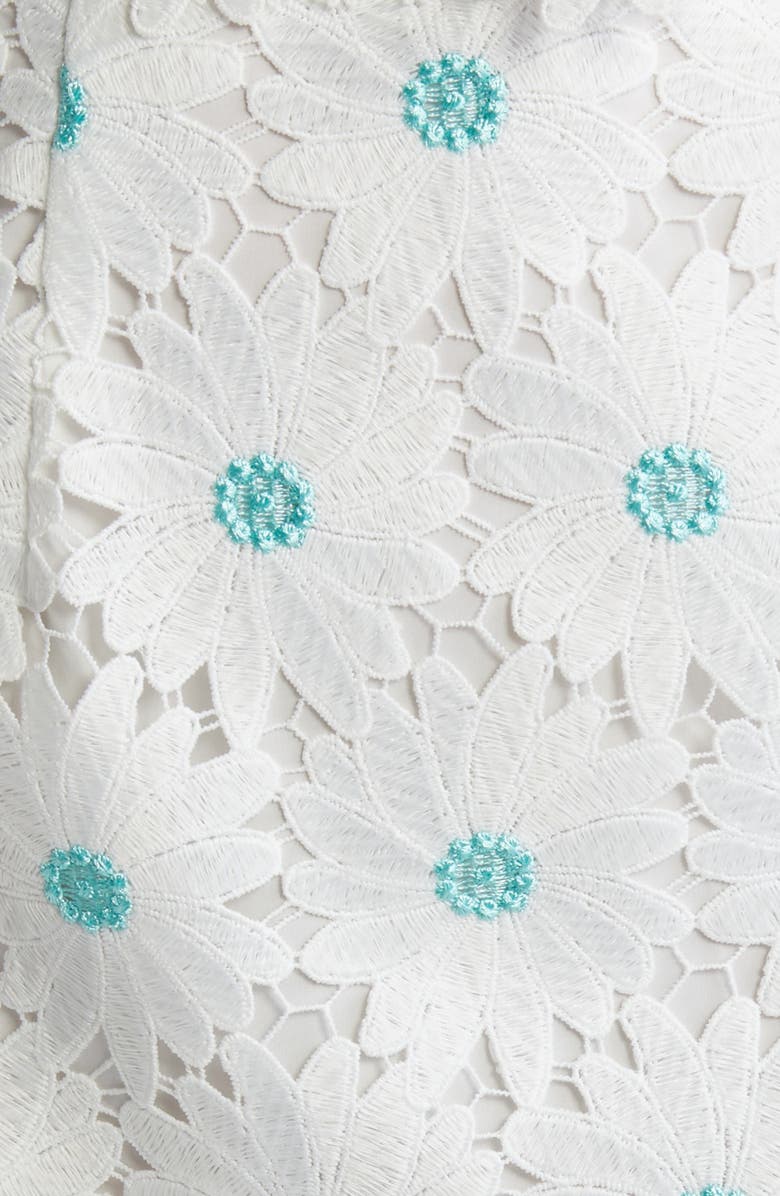 Saylor Yenela Metallic Daisy Cotton Blend Top & Miniskirt Set, Alternate, color, 