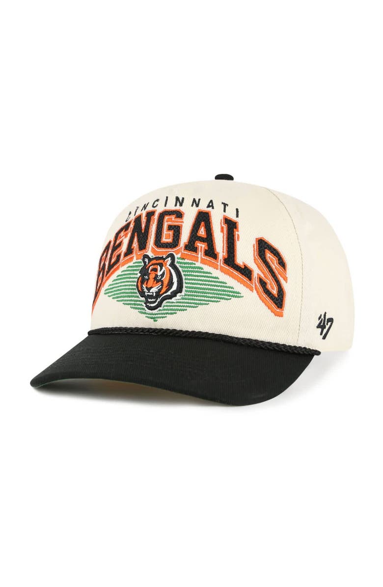 '47 Men's '47  Cream Cincinnati Bengals Pomona Rope Adjustable Hitch Hat, Main, color, Cream