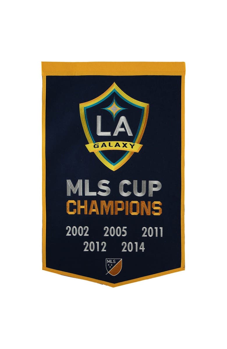 WINNING STREAK LA Galaxy Dynasty Banner, Main, color, Navy