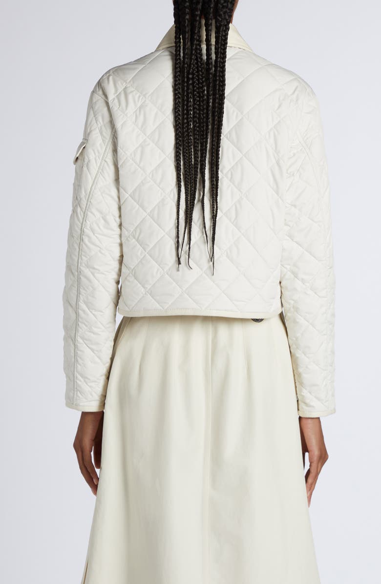Moncler Chitre Diamond Quilted Jacket, Alternate, color, White