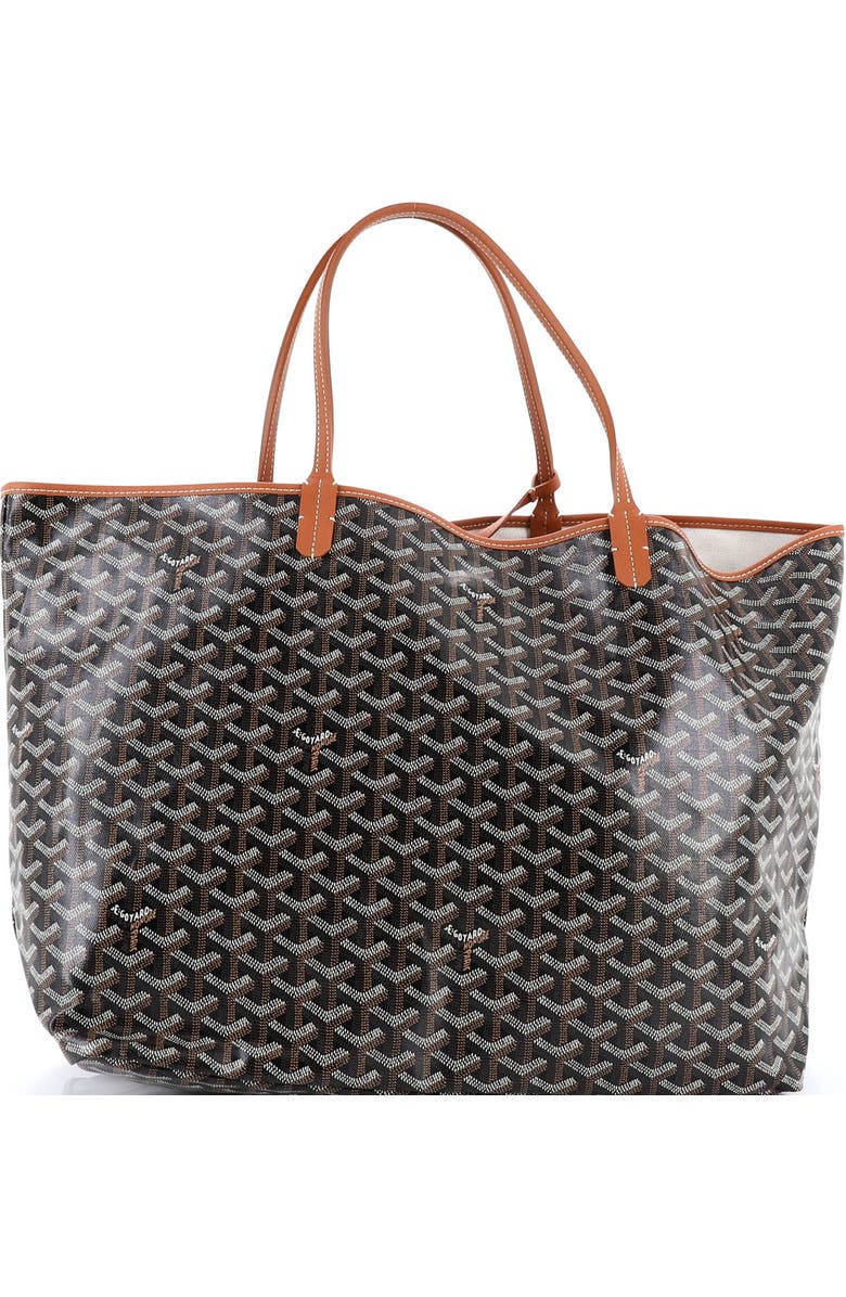 Pre-Owned Goyard Saint Louis Tote Coated Canvas GM, Alternate, color, Brown