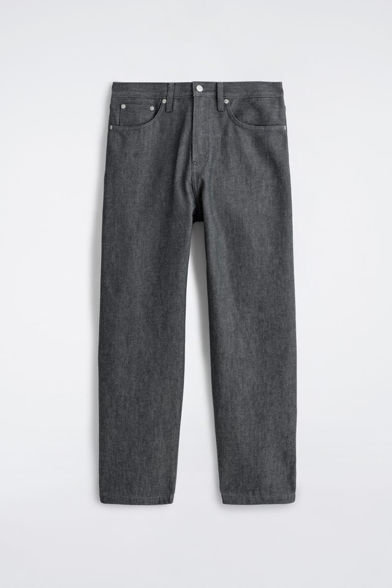 Dome Relaxed-Fit Straight-Leg Jeans, Alternate, color, DARK GRAY