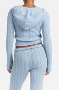 SKIMS Sweater Knit Cable Zip-Up Hoodie
