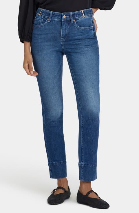 Sheri Buckle Slim Jeans (Regular & Petite)