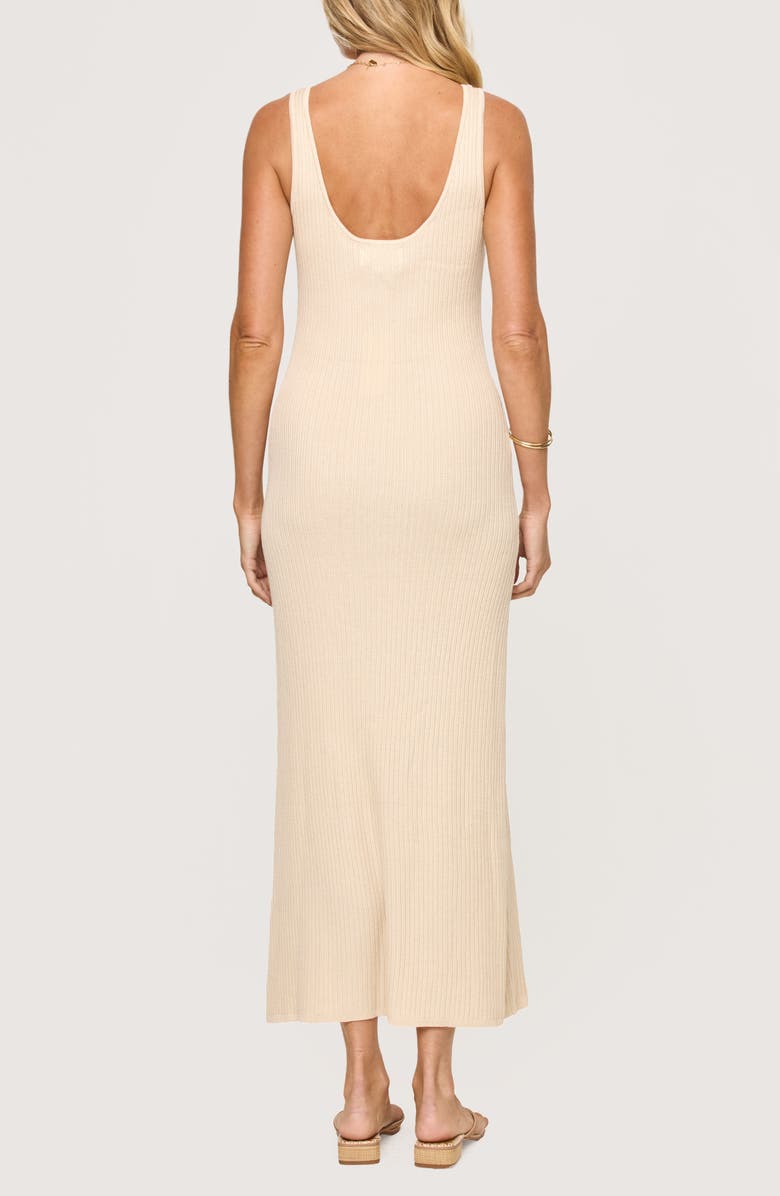 LSPACE En Route Knit Cover-Up Maxi Dress, Alternate, color, Oat