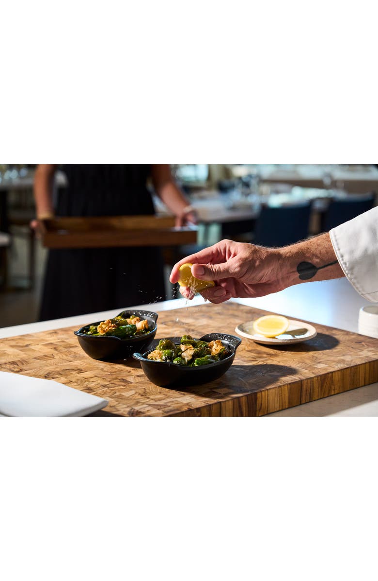 Le Creuset Gourmand Set of 4 1/3-Quart Enamel Cast Iron Oval Baker, Alternate, color, Matte Black