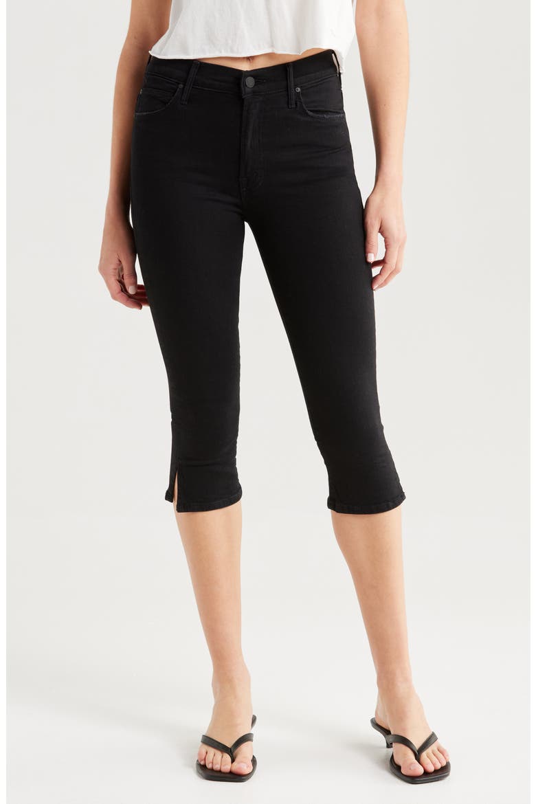 Stunner Bunny Snip High Waist Zip Hem Capri Jeans, Main, color, NOT GUILTY