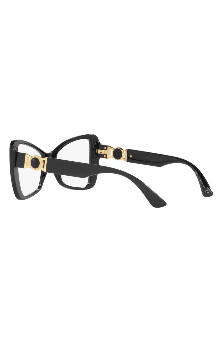 Versace 53mm Butterfly Optical Glasses, Alternate, color, 