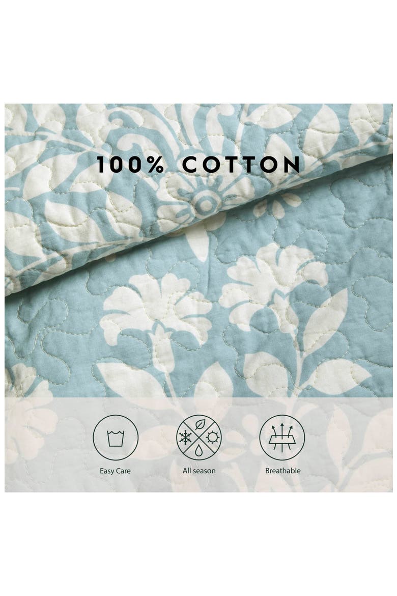 Rowland Twin Quilt & Sham Set, Alternate, color, BREEZE BLUE