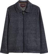 Johnston & Murphy Wool Blend Zip Shirt Jacket